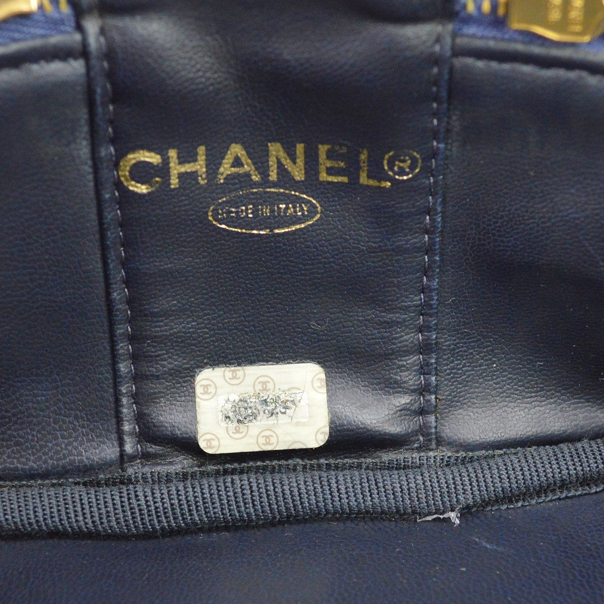 Chanel Vanity Case Quilted Denim Blue Denim_Jeans Clutche & Pouche Bag (Pre-Owned)