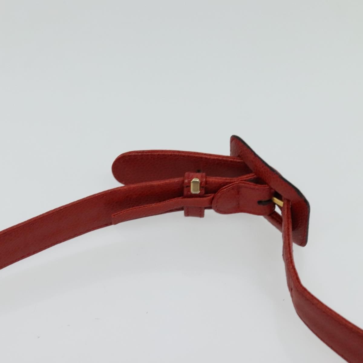 Chanel Vintage Zip Belt Quilted Caviar Red Leather Shoulder Bag Bag (Pre-Owned)
