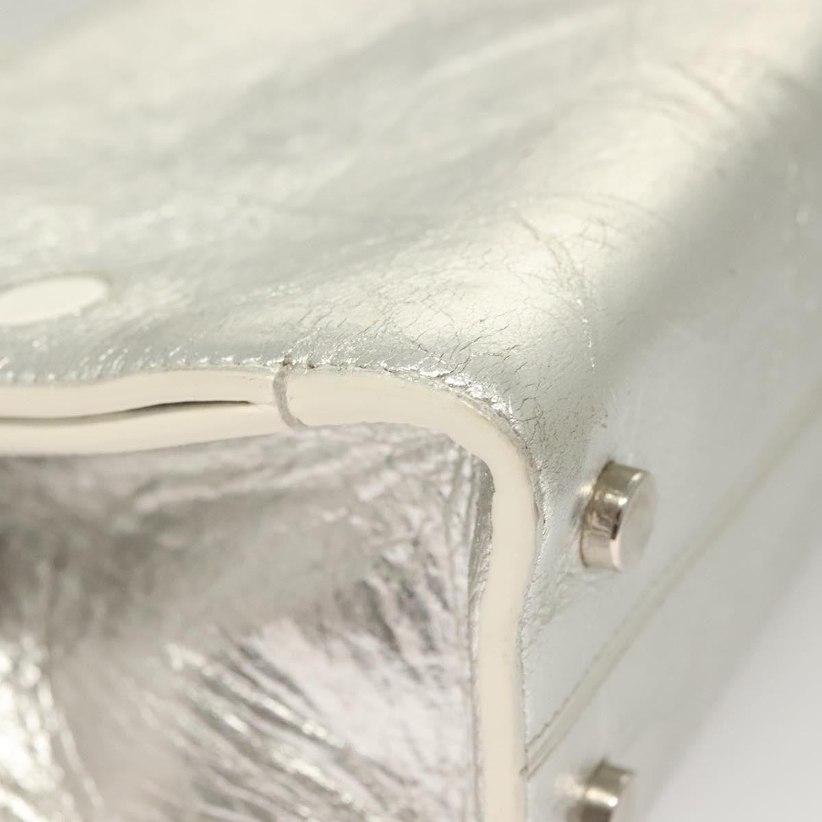 Christian Dior Diorever Leather Silver Leather Bag (Pre-Owned)