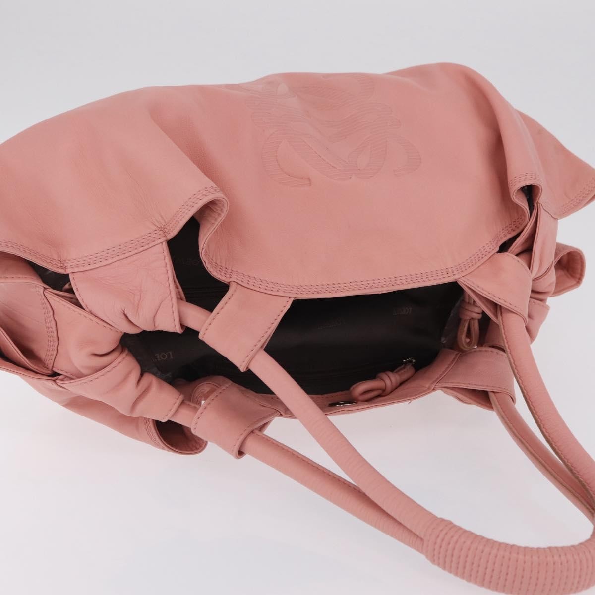 Loewe Aire Leather Pink Leather Shoulder Bag Bag (Pre-Owned)