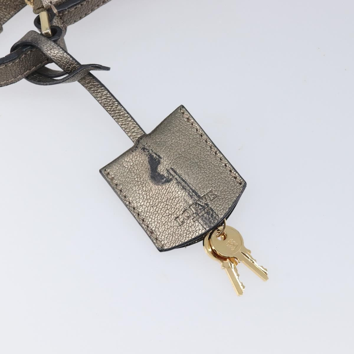 Loewe Front Pocket Leather Gold Leather Crossbody Bag Bag (Pre-Owned)