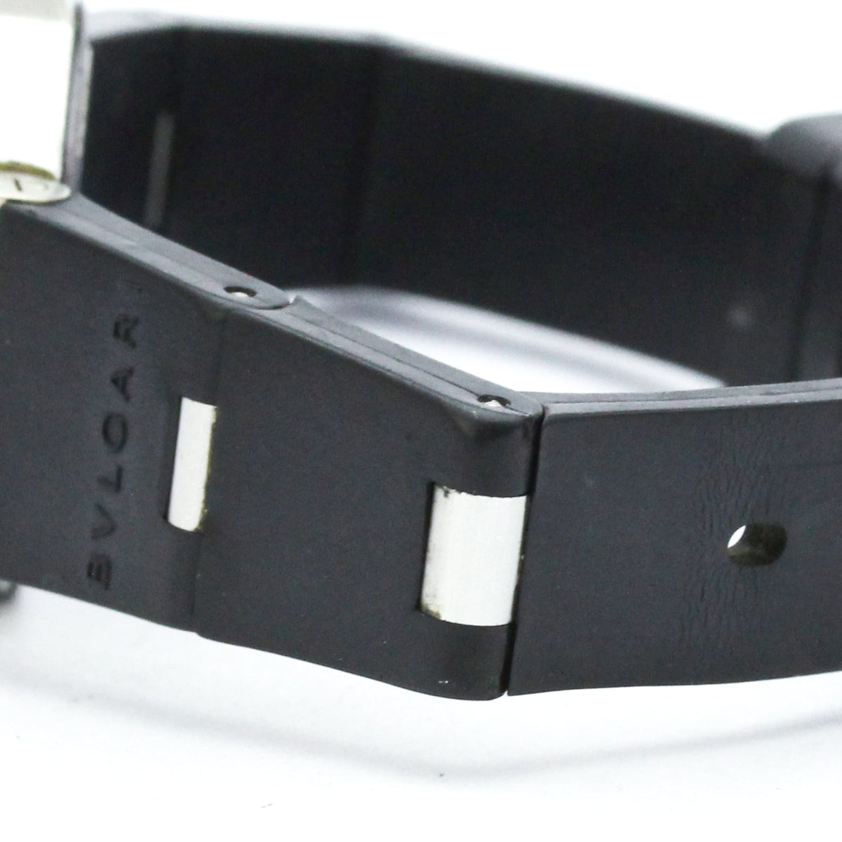 Bvlgari Diagono Quartz Aluminum And Rubber Watch (Pre-Owned)