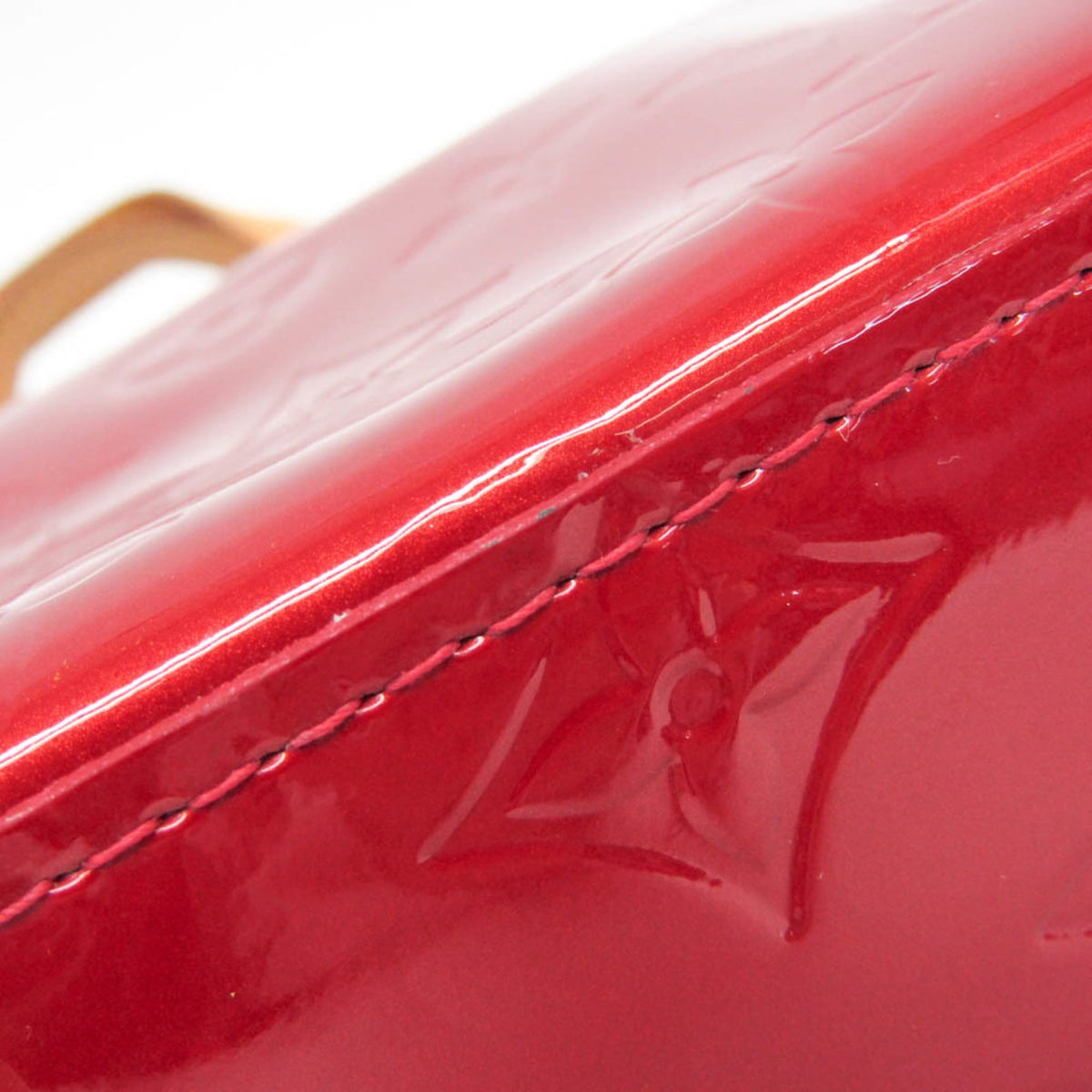 Louis Vuitton Reade Monogram Vernis Red Patent_Leather Handbag (Pre-Owned)
