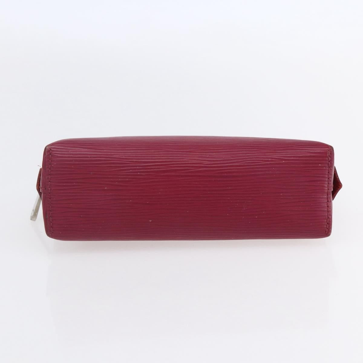Louis Vuitton Cosmetic Epi Leather Burgundy Leather Clutche & Pouche Bag (Pre-Owned)