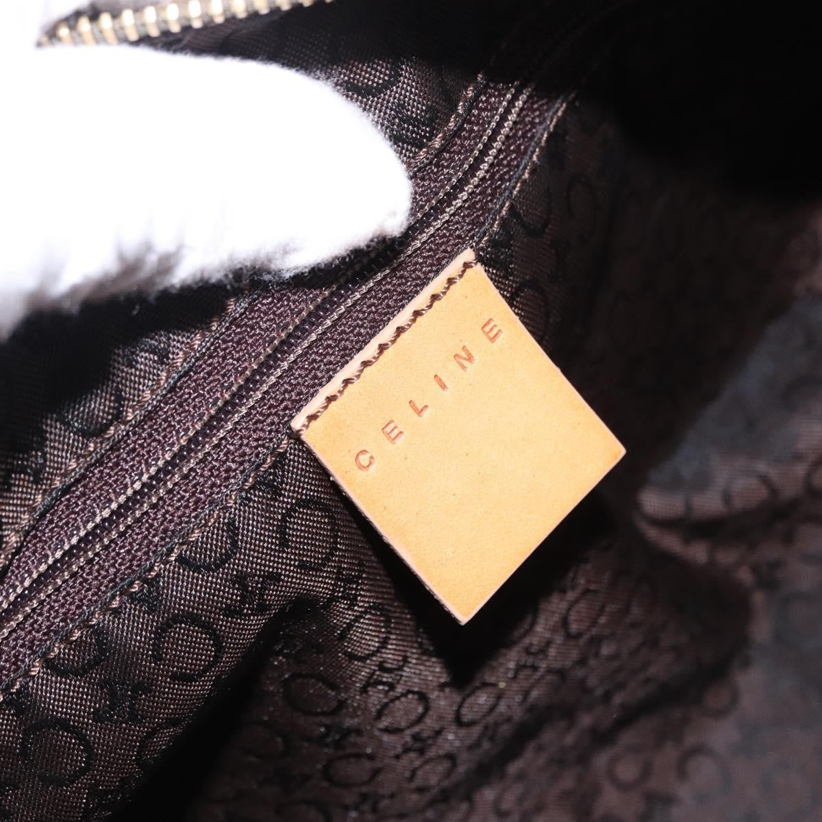 Celine C Macadam Suede And Leather Green Suede Handbag (Pre-Owned)