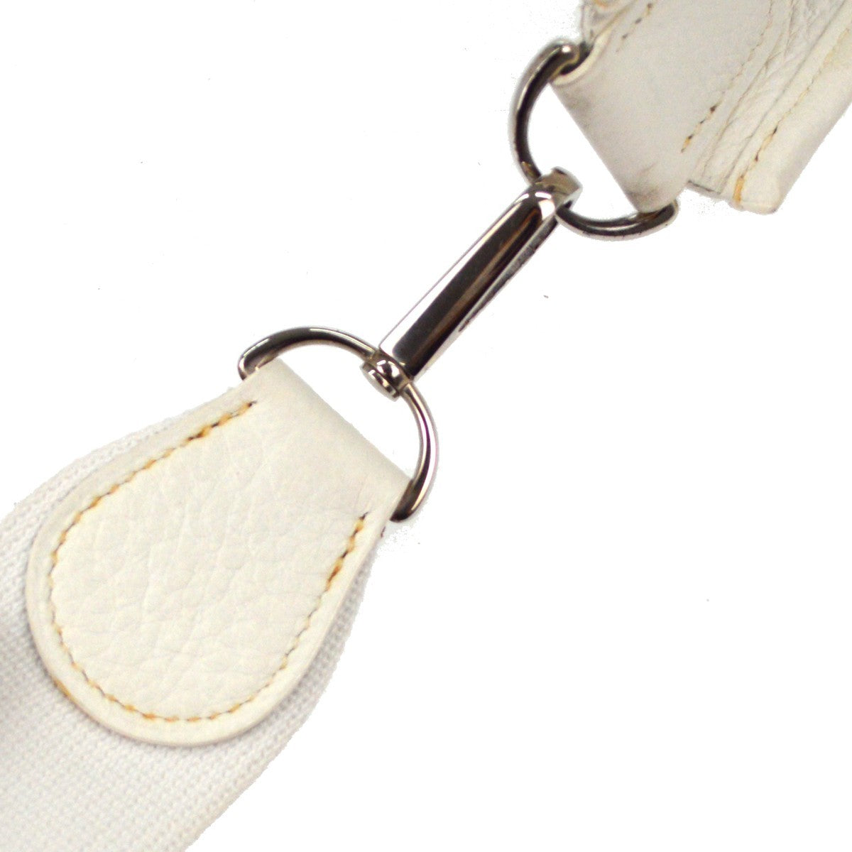 Hermes Evelyne Bag Gen Iii Epsom White Leather Shoulder Bag Bag (Pre-Owned)