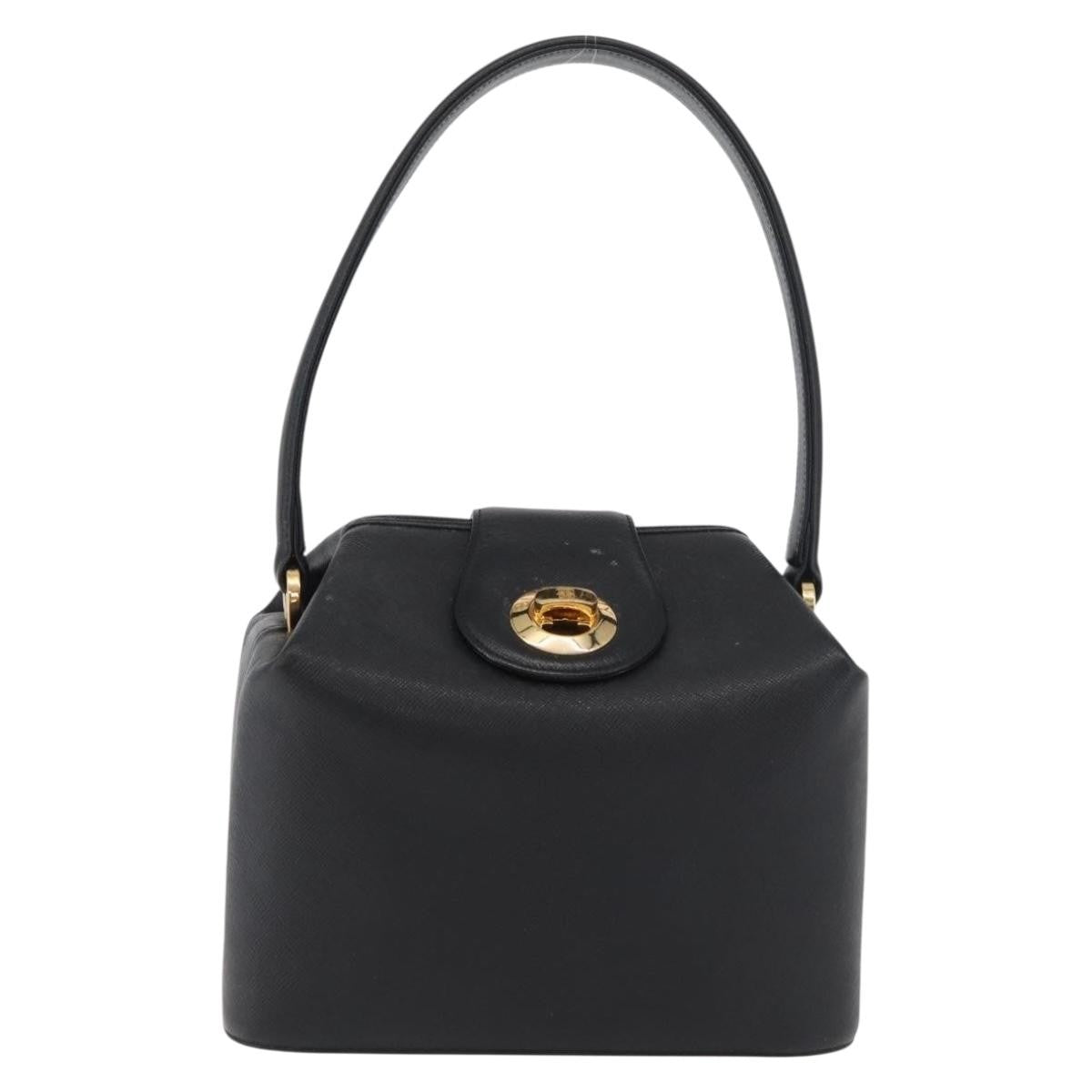 Givenchy Vintage Leather Black Leather Briefcase Bag (Pre-Owned)