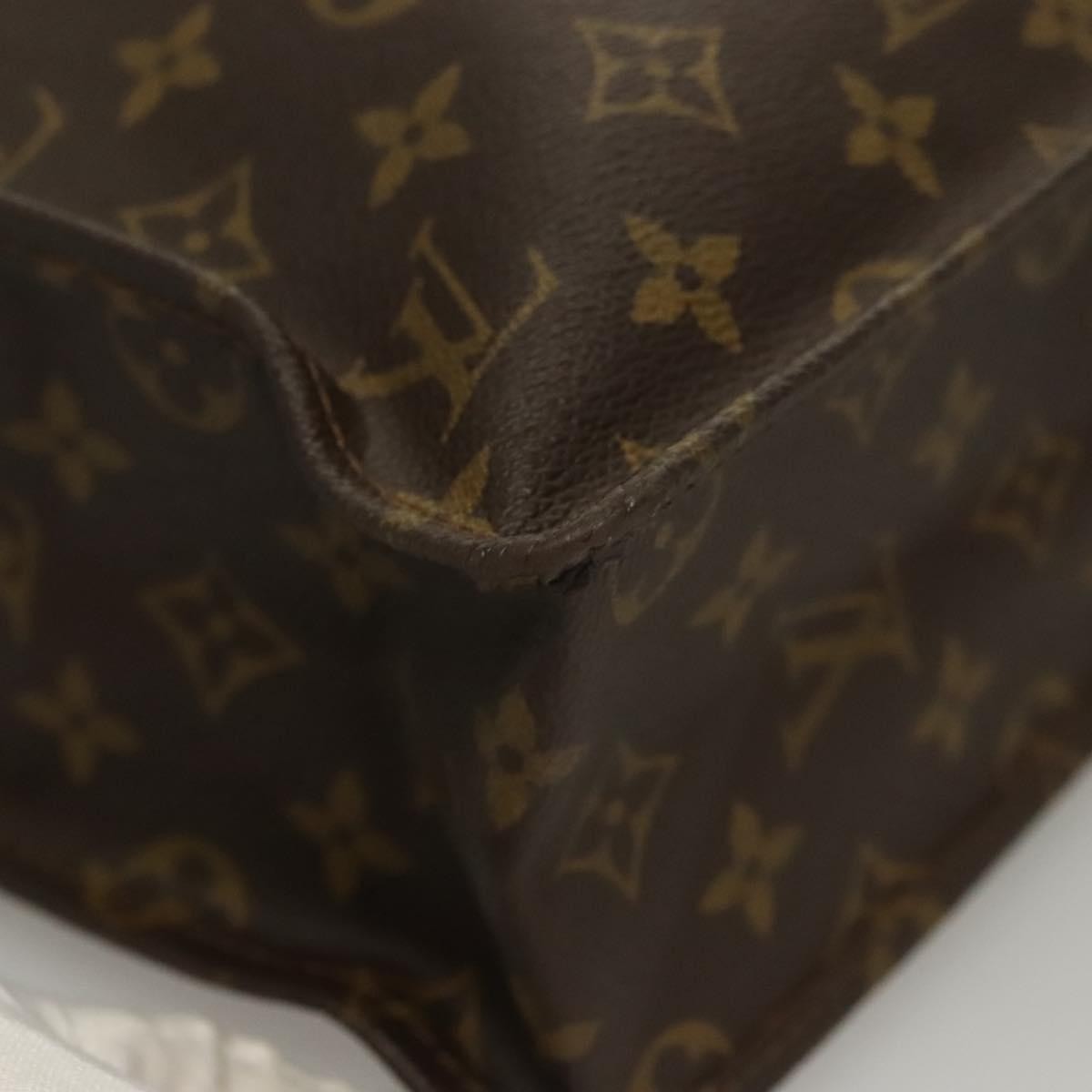 Louis Vuitton Vintage Sac Plat Monogram Canvas Brown Canvas Handbag (Pre-Owned)