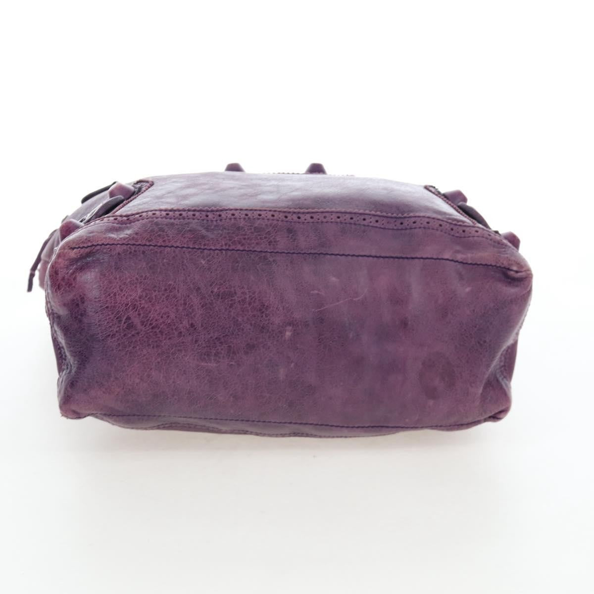 Balenciaga Covered Giant Brogues Day Hobo Leather Purple Leather Shoulder Bag Bag (Pre-Owned)