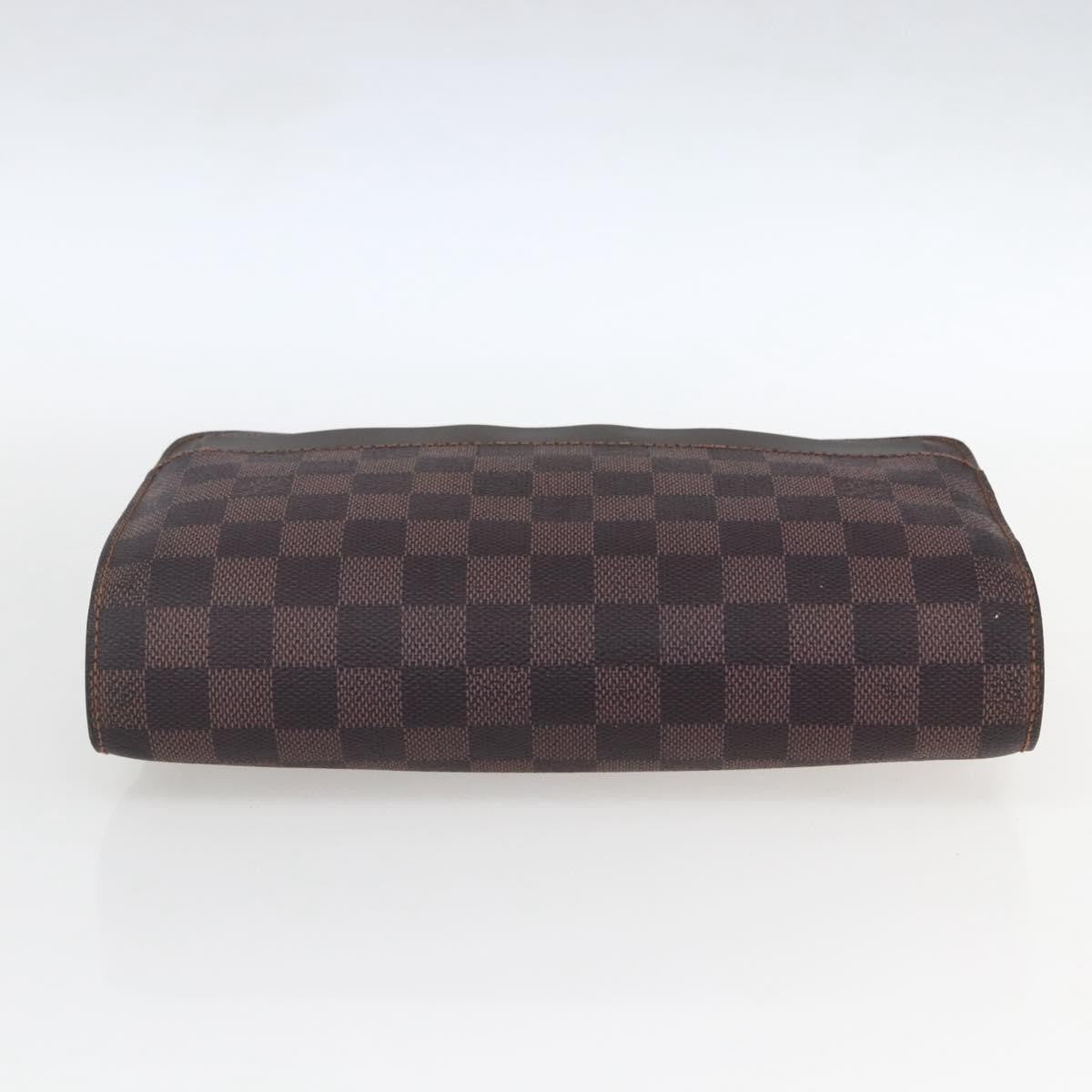 Louis Vuitton Pochette Saint Louis Damier Ebene Brown Canvas Clutche & Pouche Bag (Pre-Owned)