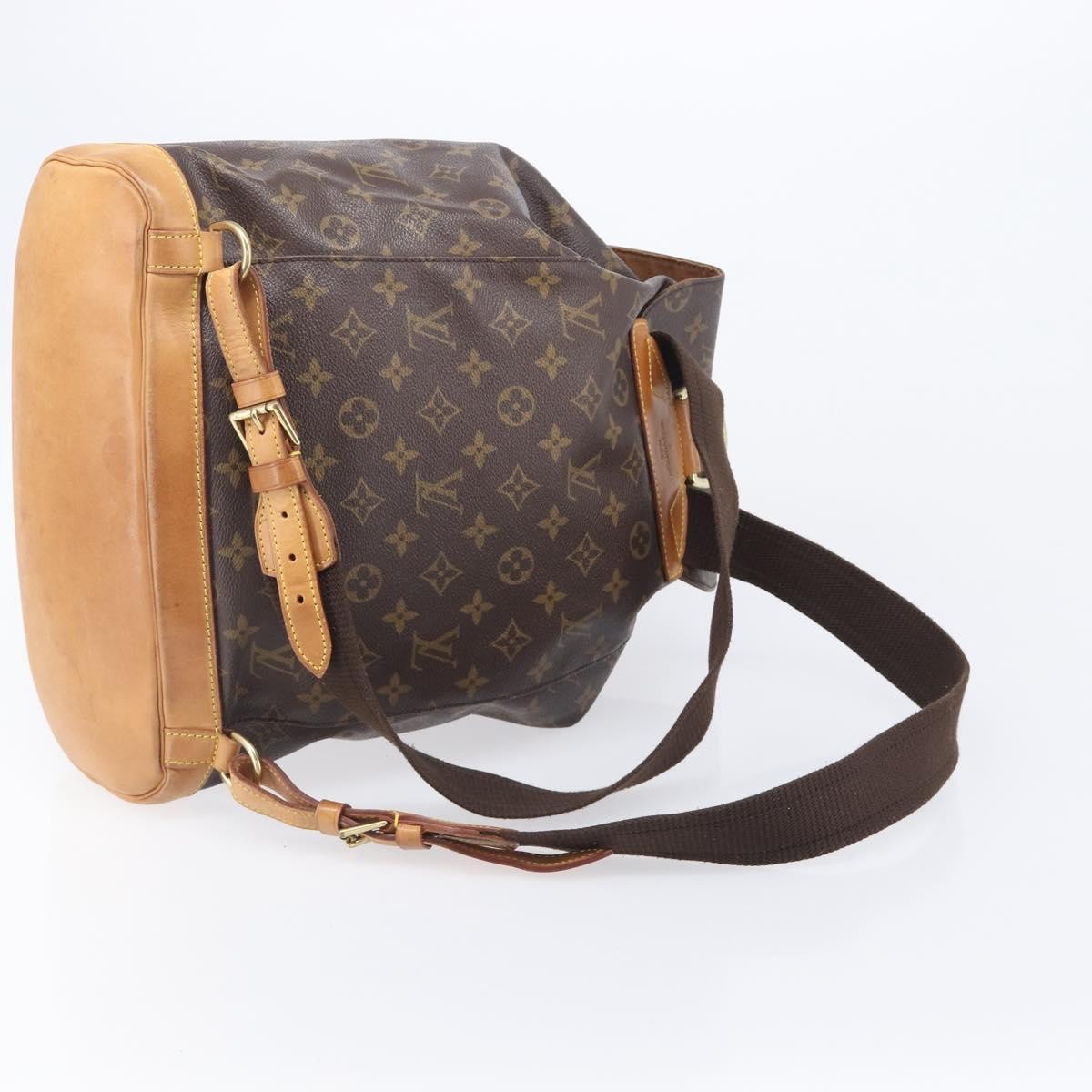 Louis Vuitton Vintage Montsouris Monogram Canvas Brown Canvas Backpack Bag (Pre-Owned)