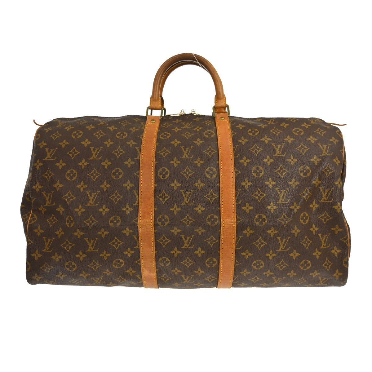 Louis Vuitton Keepall Monogram Canvas Brown Canvas Travel Bag Bag (Pre-Owned)