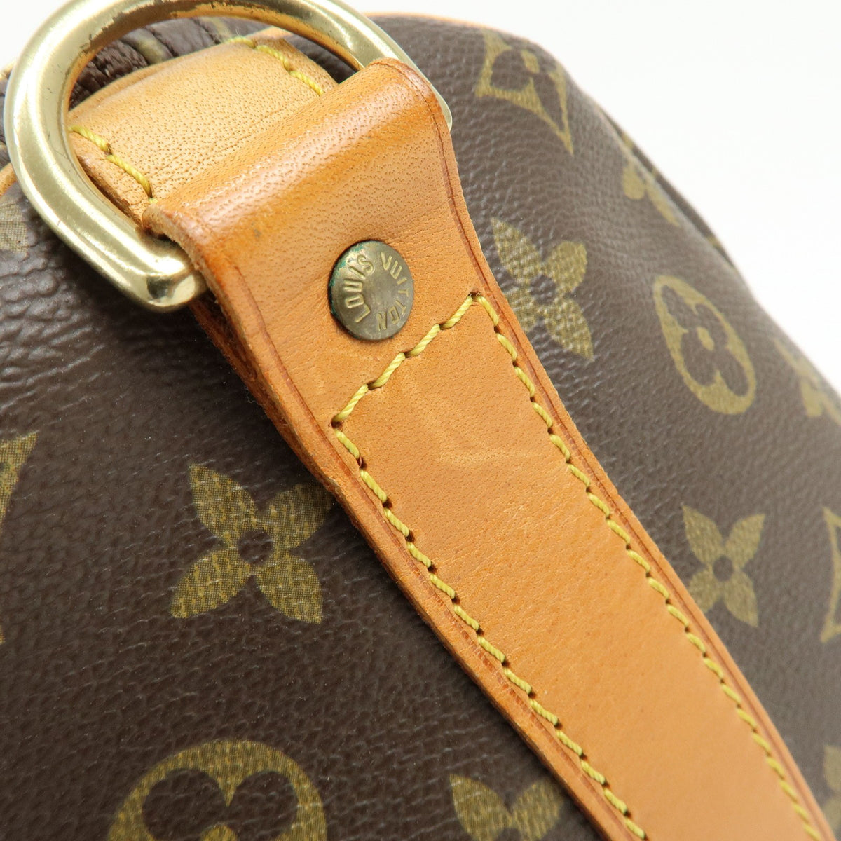 Louis Vuitton Keepall Bandouliere Monogram Canvas Brown Canvas Travel Bag Bag (Pre-Owned)