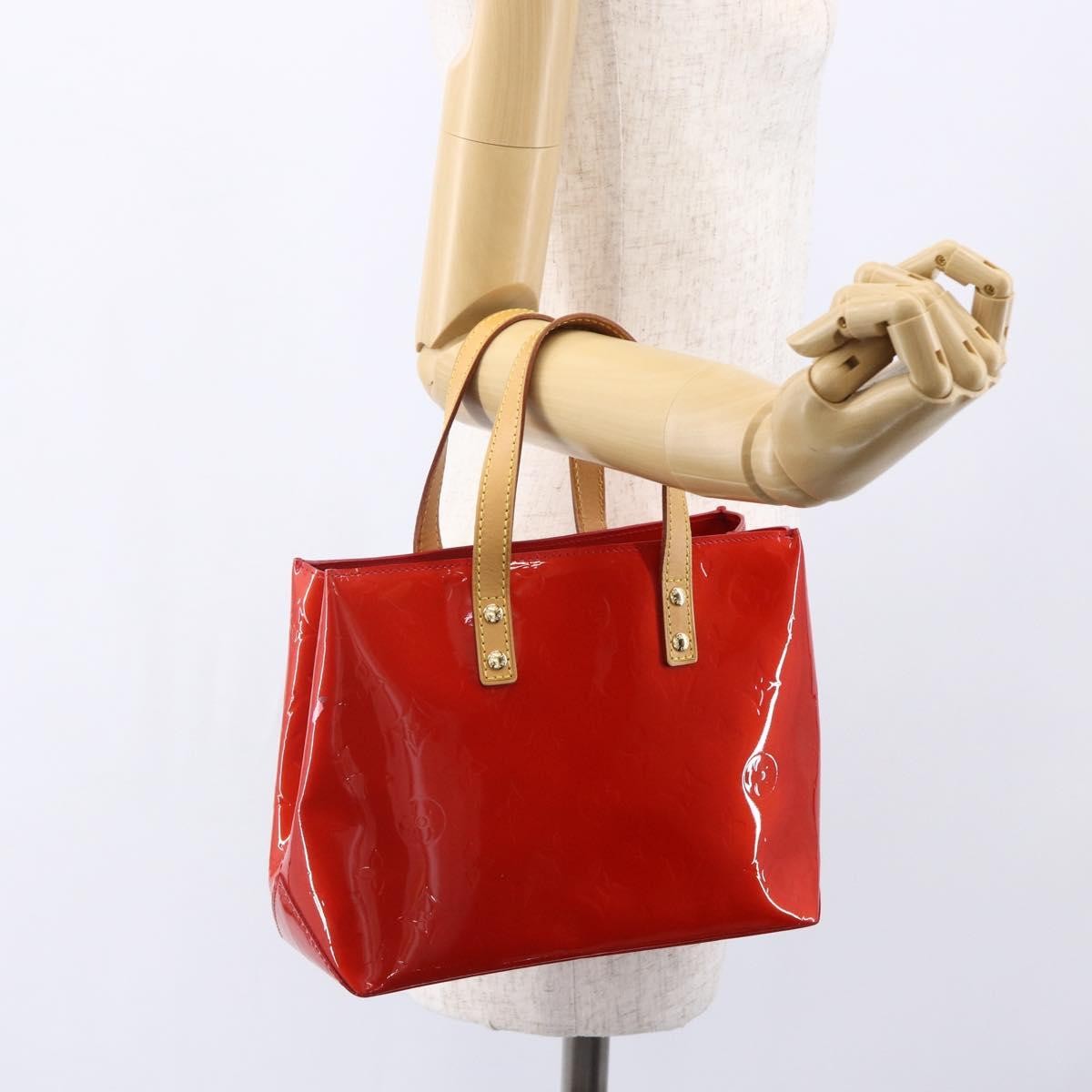 Louis Vuitton Reade Monogram Vernis Red Patent_Leather Handbag (Pre-Owned)
