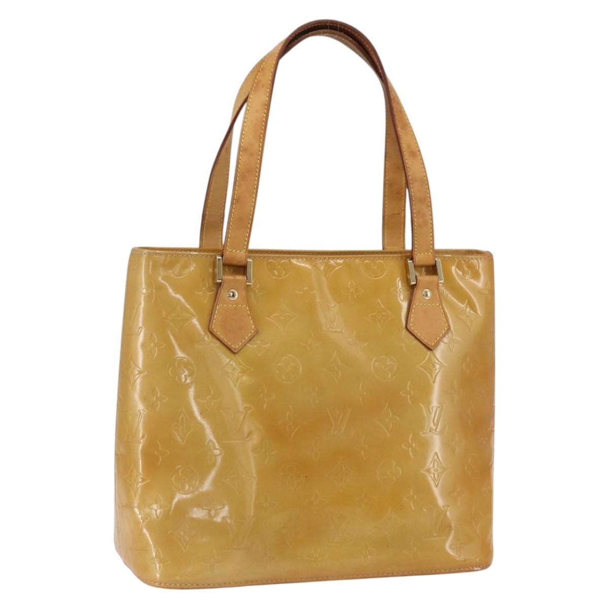 Louis Vuitton Houston Monogram Vernis Beige Patent_Leather Tote Bag Bag (Pre-Owned)