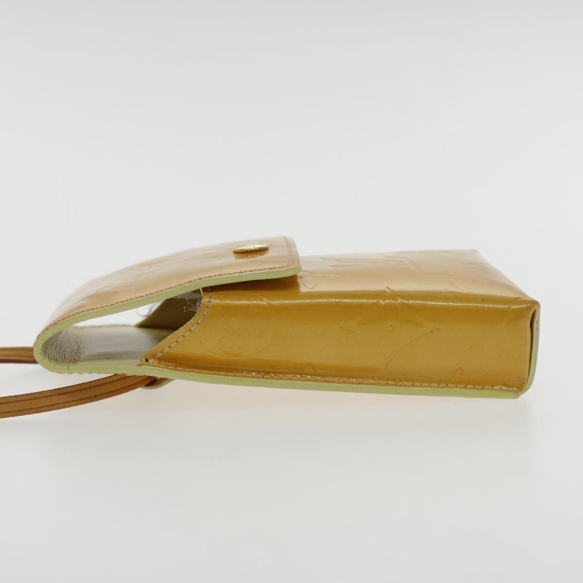 Louis Vuitton Walker Monogram Vernis Yellow Patent_Leather Clutche & Pouche Bag (Pre-Owned)
