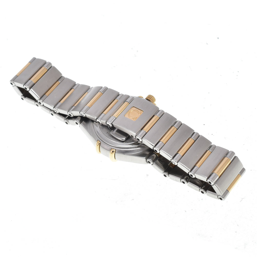 Omega Constellation Quartz Stainless Steel And Yellow Gold With Diamond Bezel And Markers And Mother Of Pearl Watch (Pre-Owned)