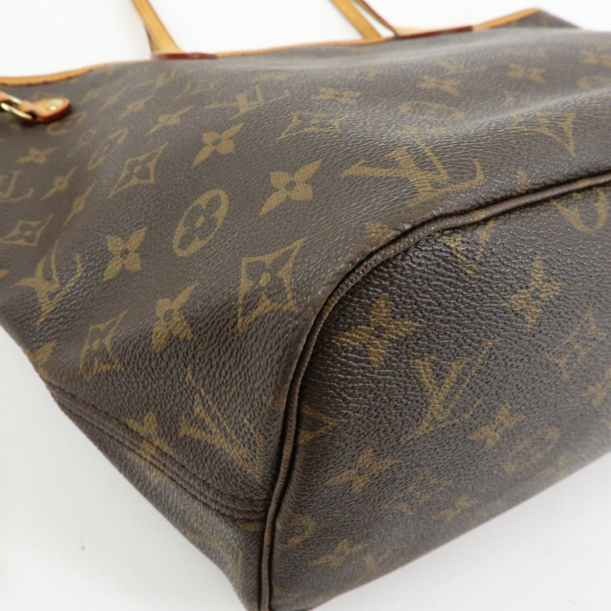 Louis Vuitton Neverfull Monogram Canvas Brown Canvas Tote Bag Bag (Pre-Owned)