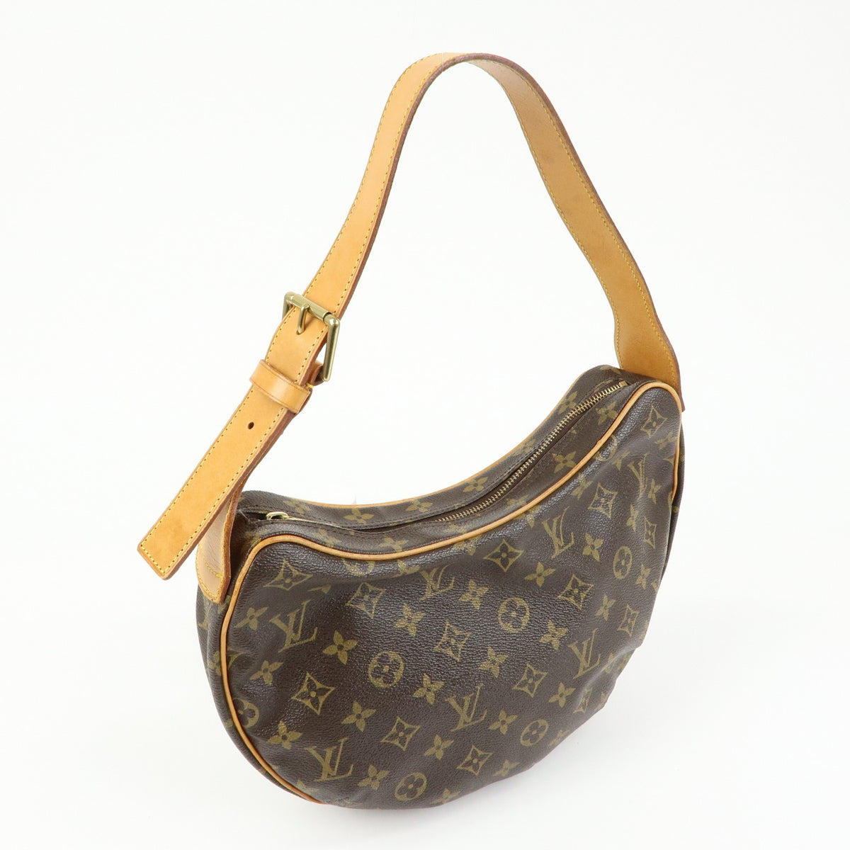 Louis Vuitton Croissant Monogram Canvas Brown Canvas Handbag (Pre-Owned)