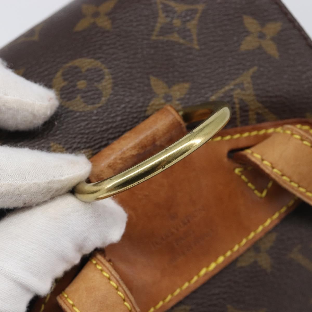 Louis Vuitton Vintage Montsouris Monogram Canvas Brown Canvas Backpack Bag (Pre-Owned)
