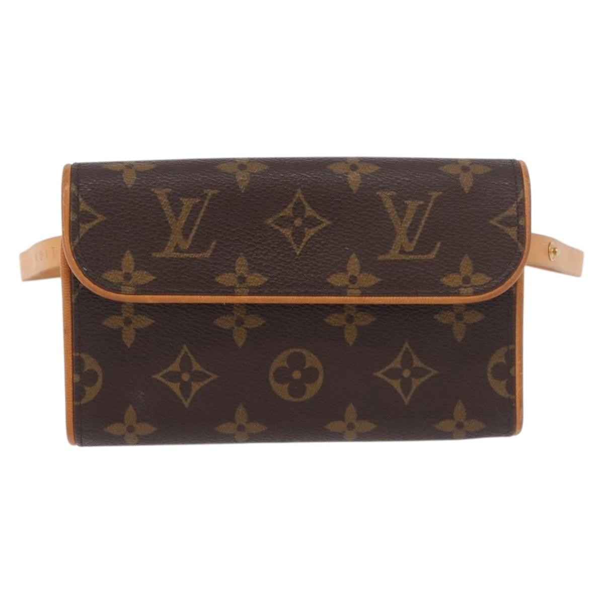 Louis Vuitton Florentine Waist Monogram Canvas Brown Canvas Clutche & Pouche Bag (Pre-Owned)