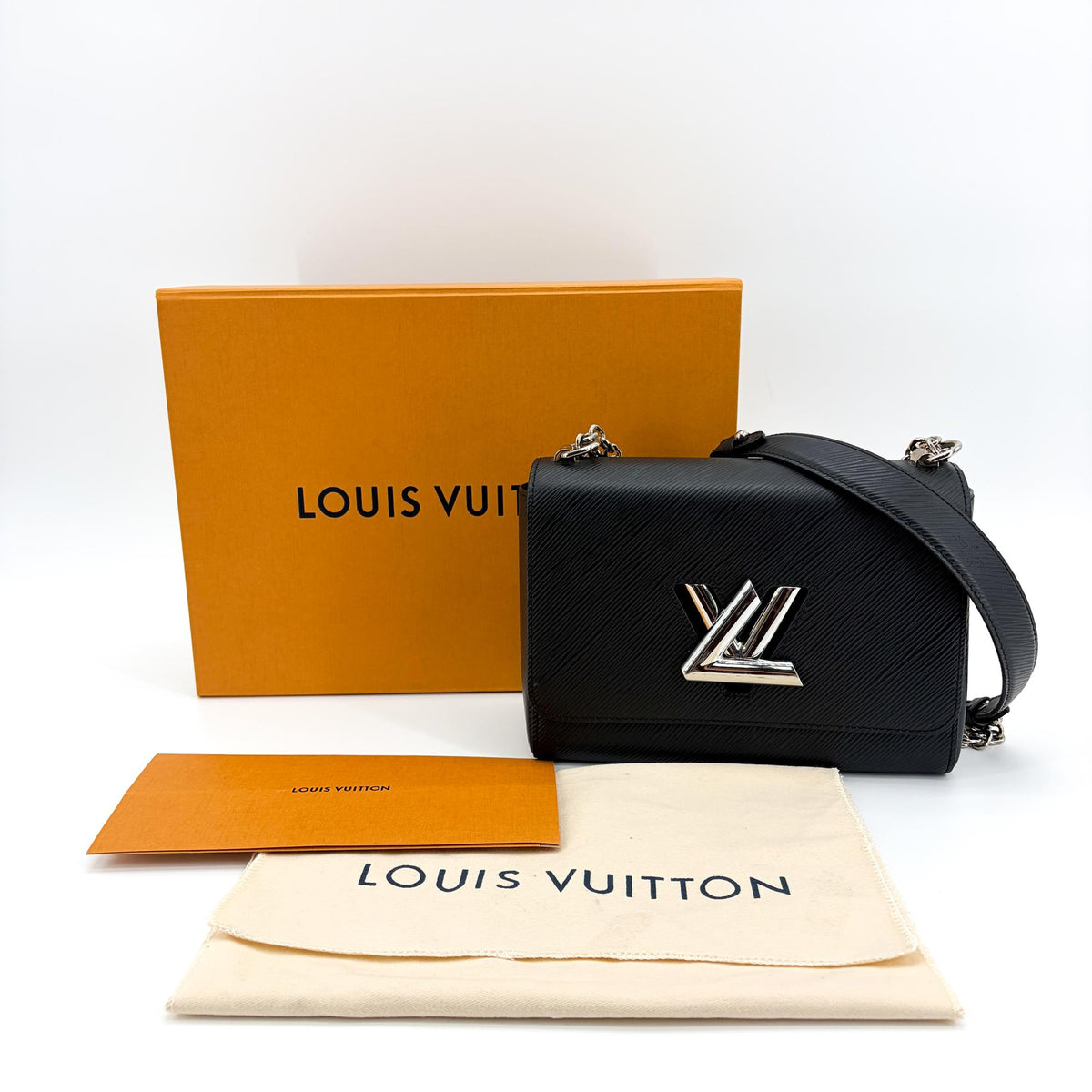 Louis Vuitton Twist Epi Leather Black Leather Handbag (Pre-Owned)
