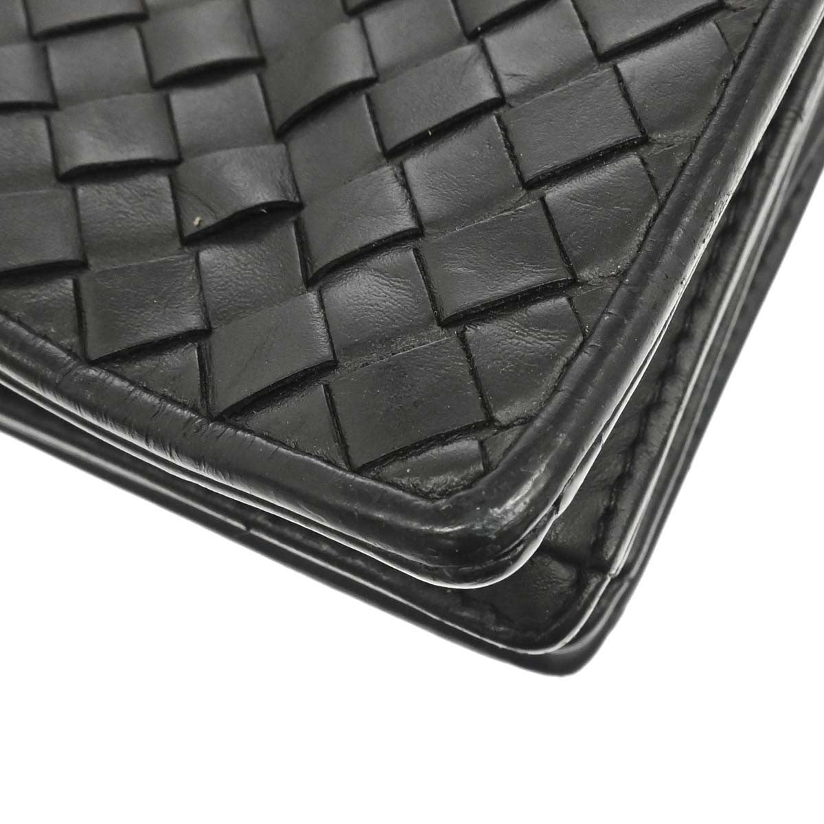 Bottega Veneta Top Zip Intrecciato Nappa Black Leather Briefcase Bag (Pre-Owned)