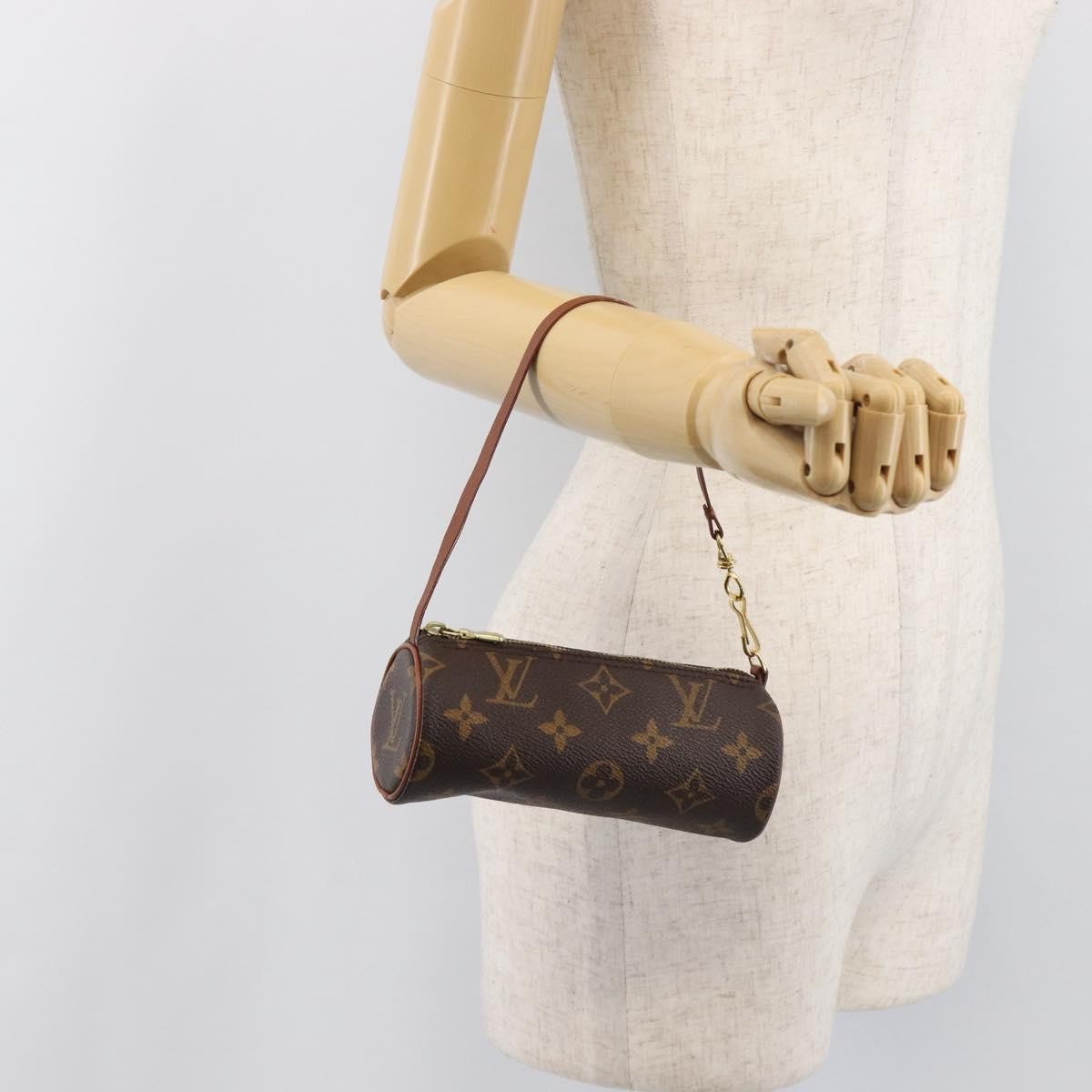 Louis Vuitton Papillon Pochette Monogram Canvas Brown Canvas Clutche & Pouche Bag (Pre-Owned)