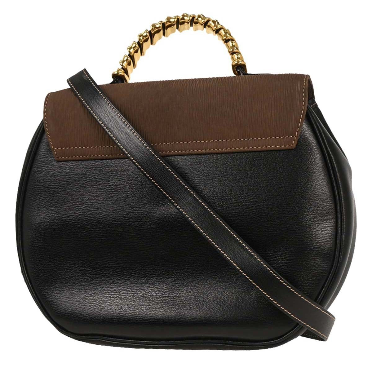 Loewe Velazquez Shoulderbag Leather Brown Leather Shoulder Bag Bag (Pre-Owned)