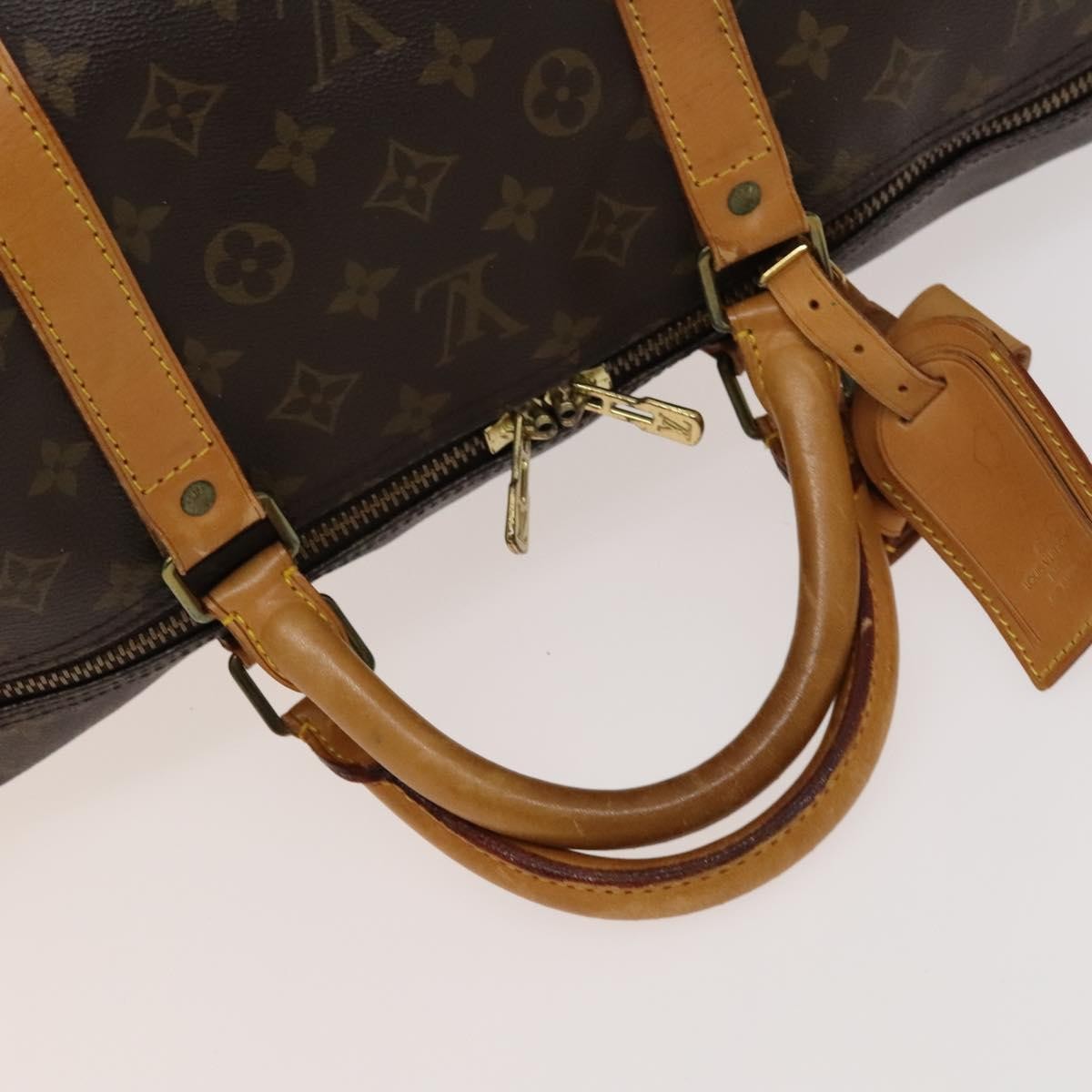 Louis Vuitton Keepall Monogram Canvas Brown Canvas Travel Bag Bag (Pre-Owned)