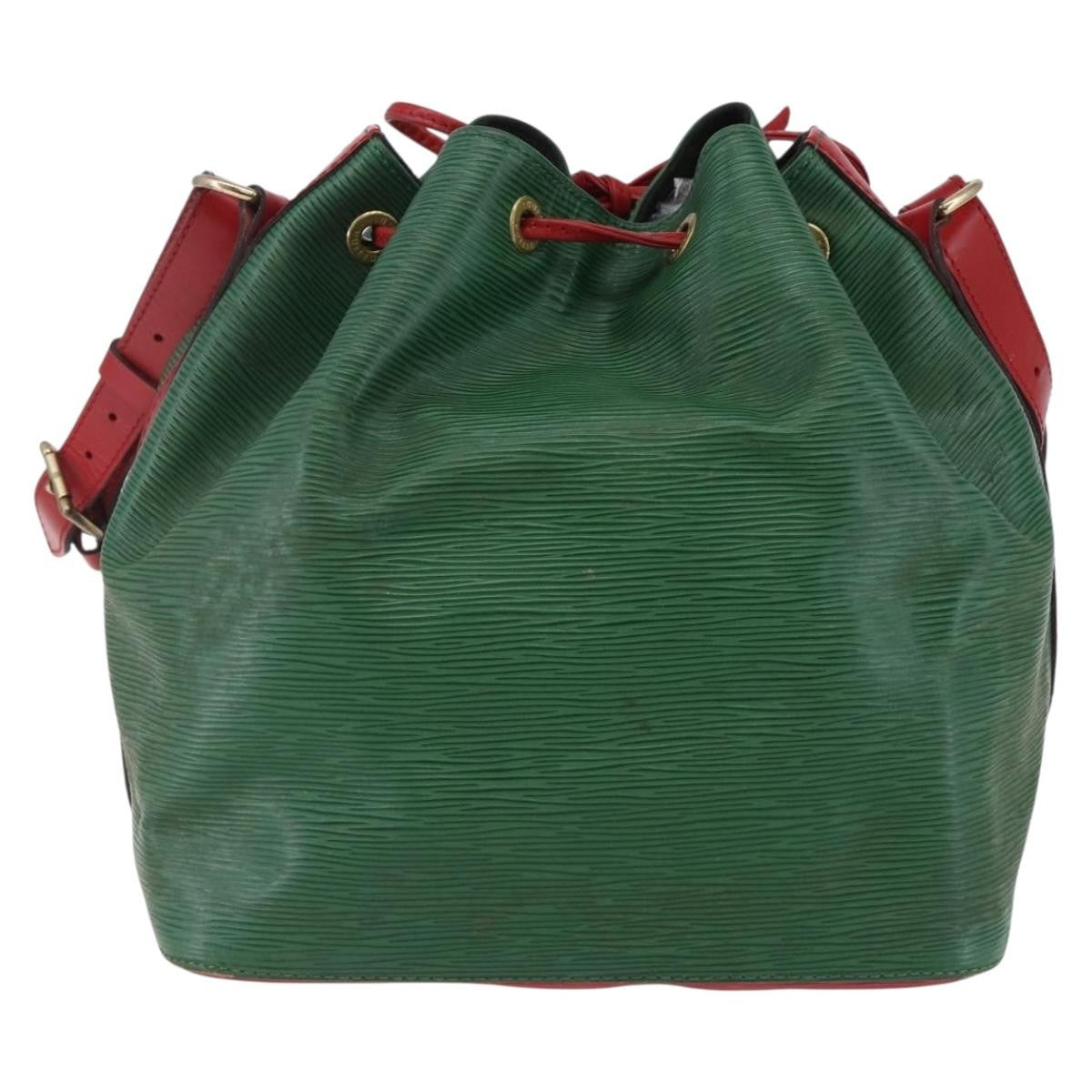 Louis Vuitton Petit Noe Two Tone Epi Leather Green Leather Bag (Pre-Owned)