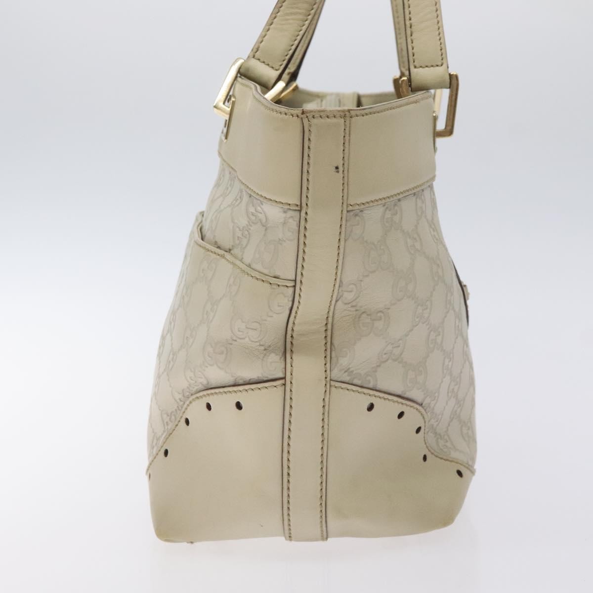 Gucci Gg Canvas Canvas White Canvas Bag (Pre-Owned)