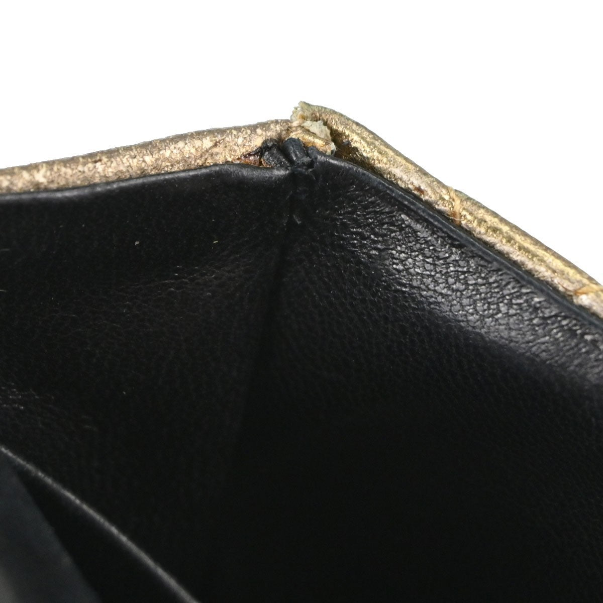 Chanel Vintage Flap Bag Charm Quilted Lambskin Gold Leather Clutche & Pouche Bag (Pre-Owned)