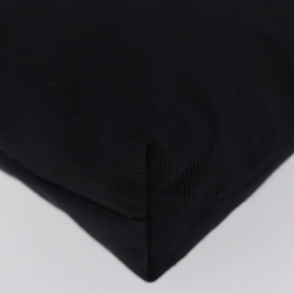 Celine Circle Logo Pouch Canvas Black Canvas Clutche & Pouche Bag (Pre-Owned)