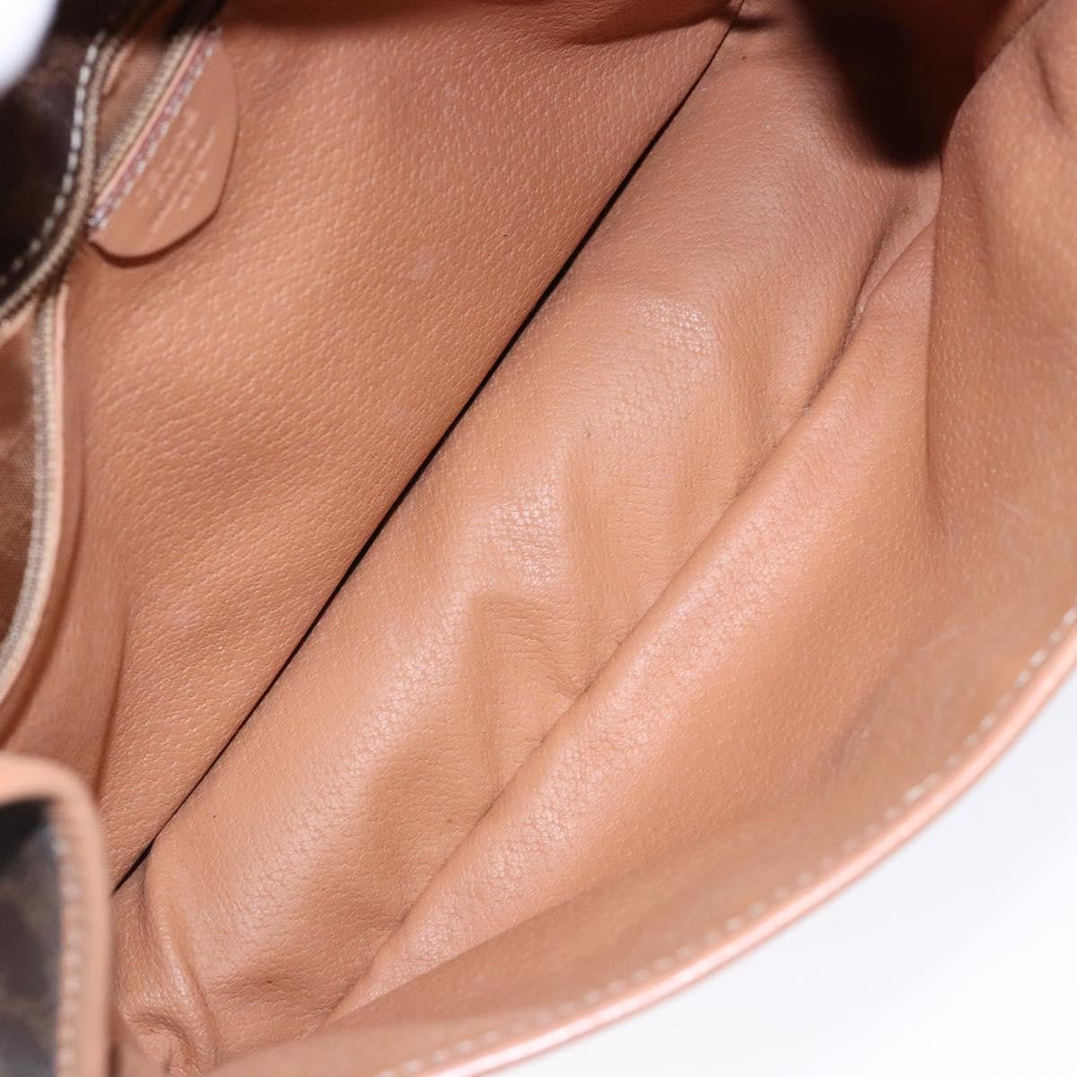 Celine Vintage Macadam Canvas Brown Canvas Bag (Pre-Owned)