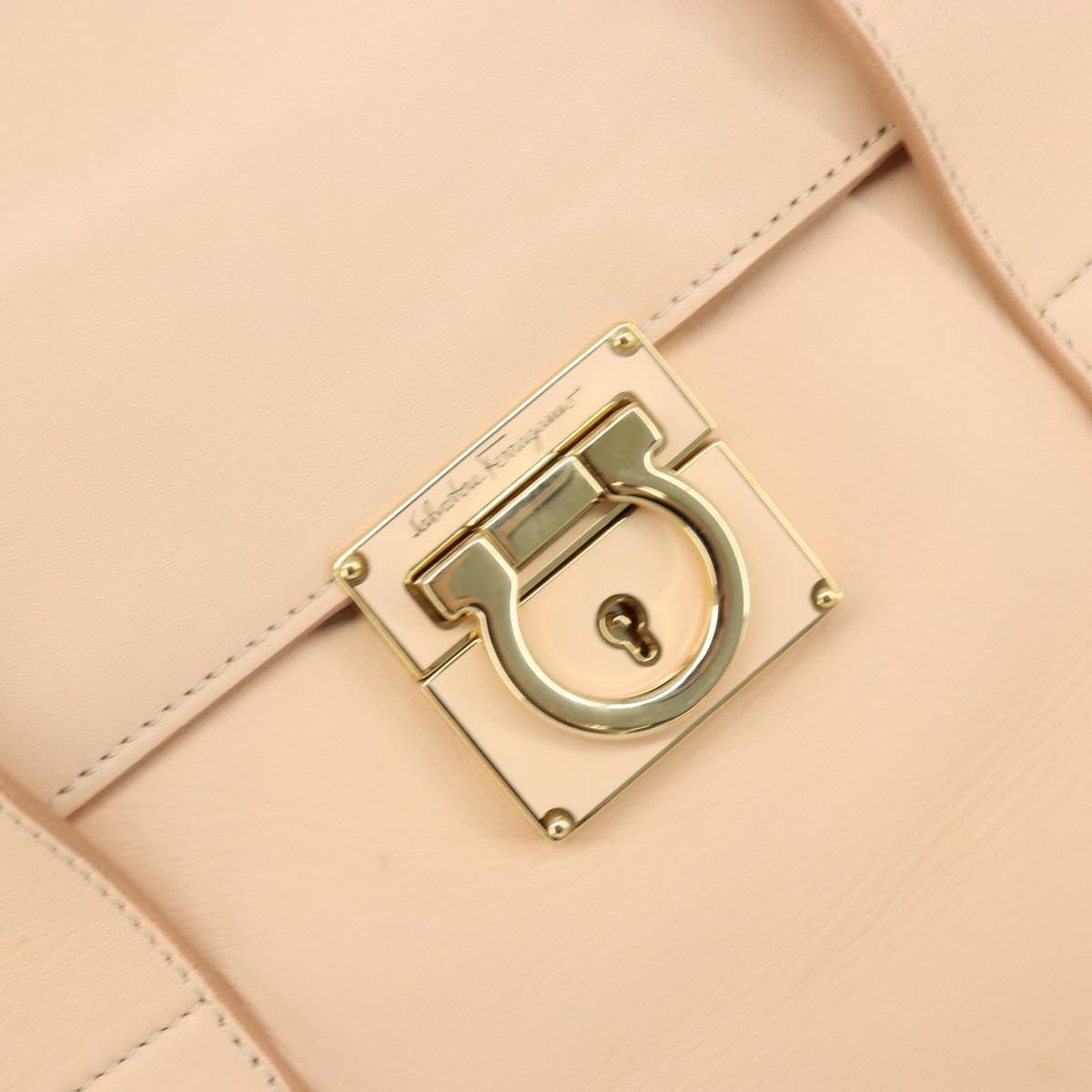 Salvatore Ferragamo Sookie Satchel Leather Pink Leather Handbag (Pre-Owned)