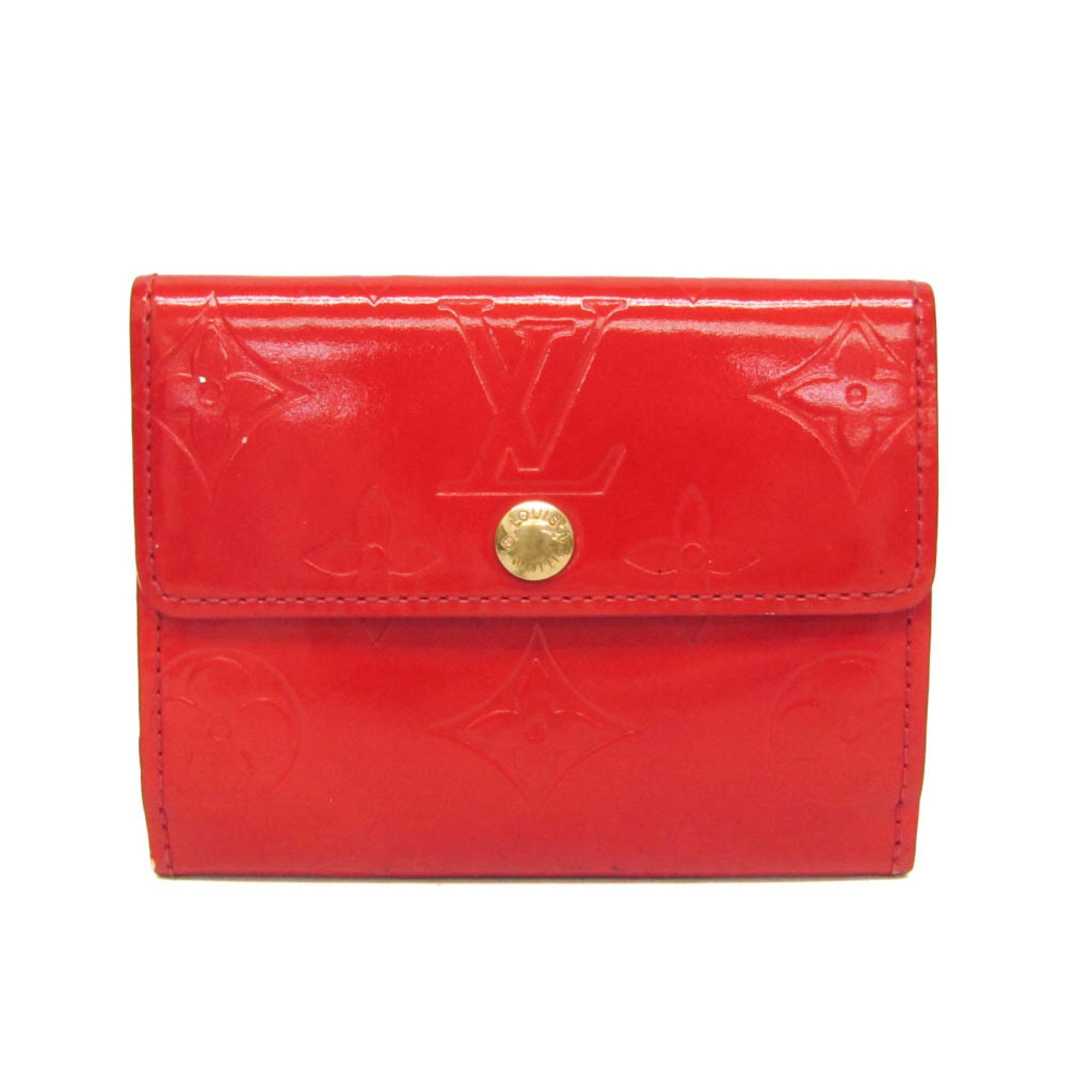 Louis Vuitton Ludlow Vernis Red Patent_Leather Wallets Accessory (Pre-Owned)