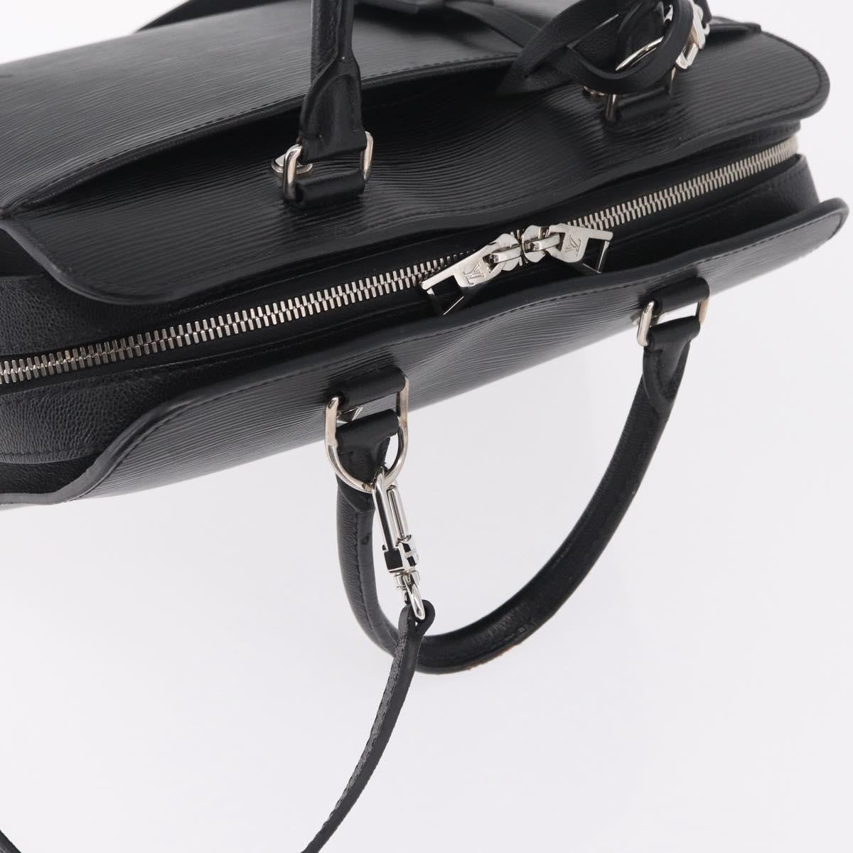 Louis Vuitton Vaneau Epi Leather Black Leather Handbag (Pre-Owned)