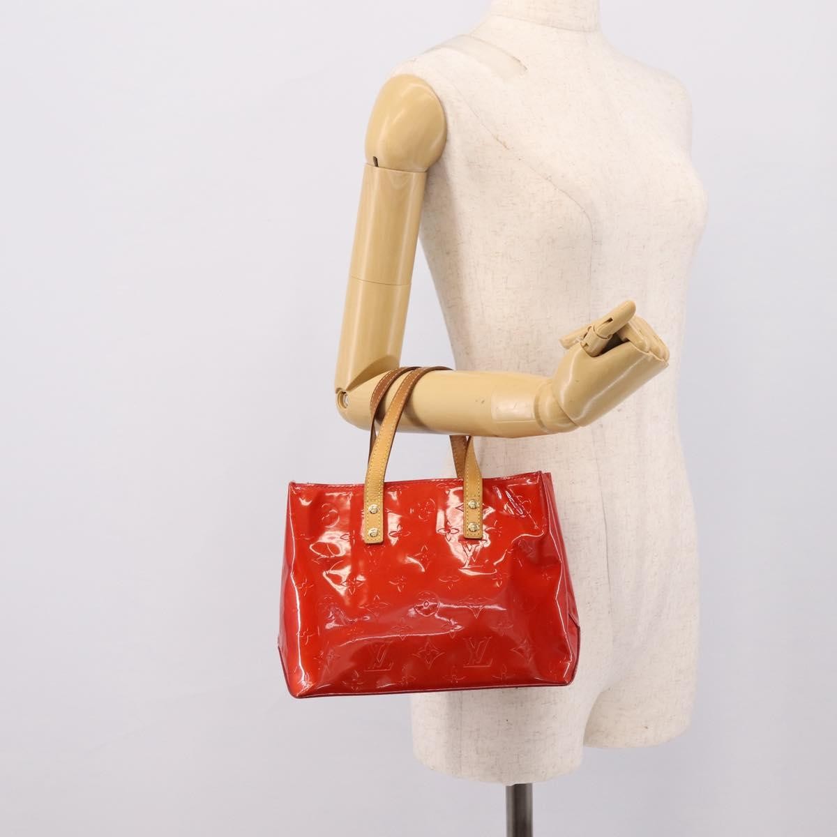 Louis Vuitton Reade Monogram Vernis Red Patent_Leather Handbag (Pre-Owned)