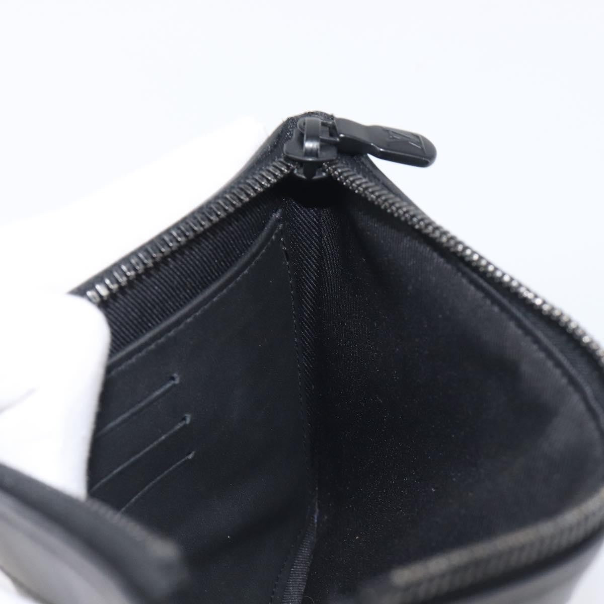 Louis Vuitton Discovery Pochette Monogram Shadow Leather Black Leather Clutche & Pouche Bag (Pre-Owned)