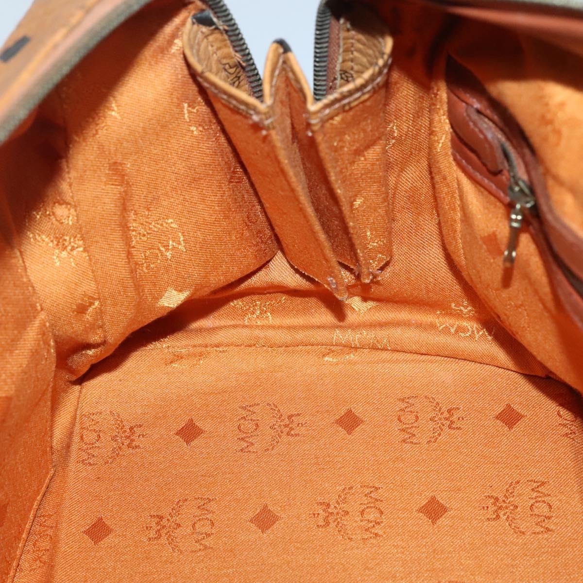 MCM Visetos Canvas And Leather Brown Pvc Handbag (Pre-Owned)