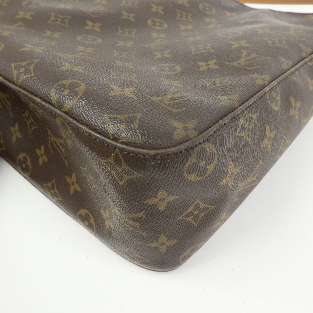 Louis Vuitton Looping Monogram Canvas Brown Canvas Handbag (Pre-Owned)