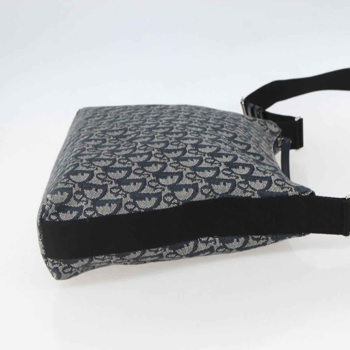Christian Dior Vintage Trotter Canvas Navy Canvas Shoulder Bag Bag (Pre-Owned)