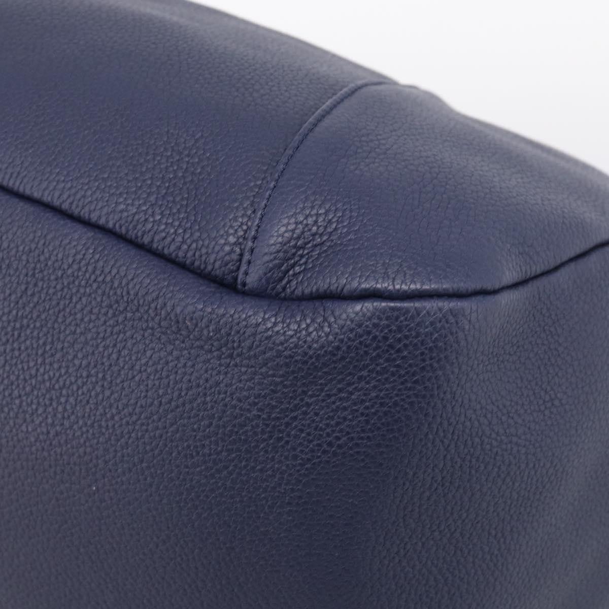 Loewe Calle Hobo Leather Navy Leather Shoulder Bag Bag (Pre-Owned)