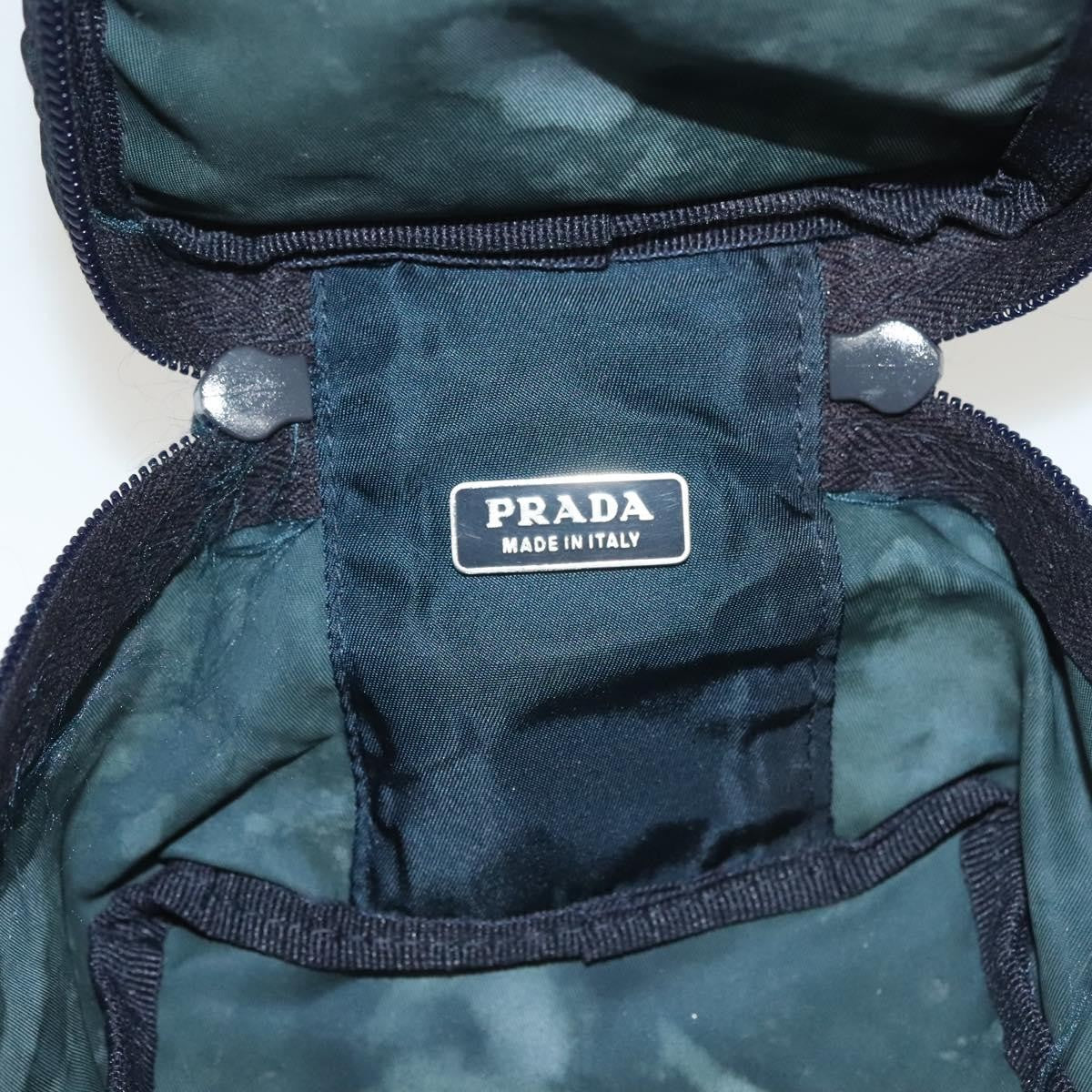 Prada Zip Around Toiletry Tessuto Navy Nylon Clutche & Pouche Bag (Pre-Owned)
