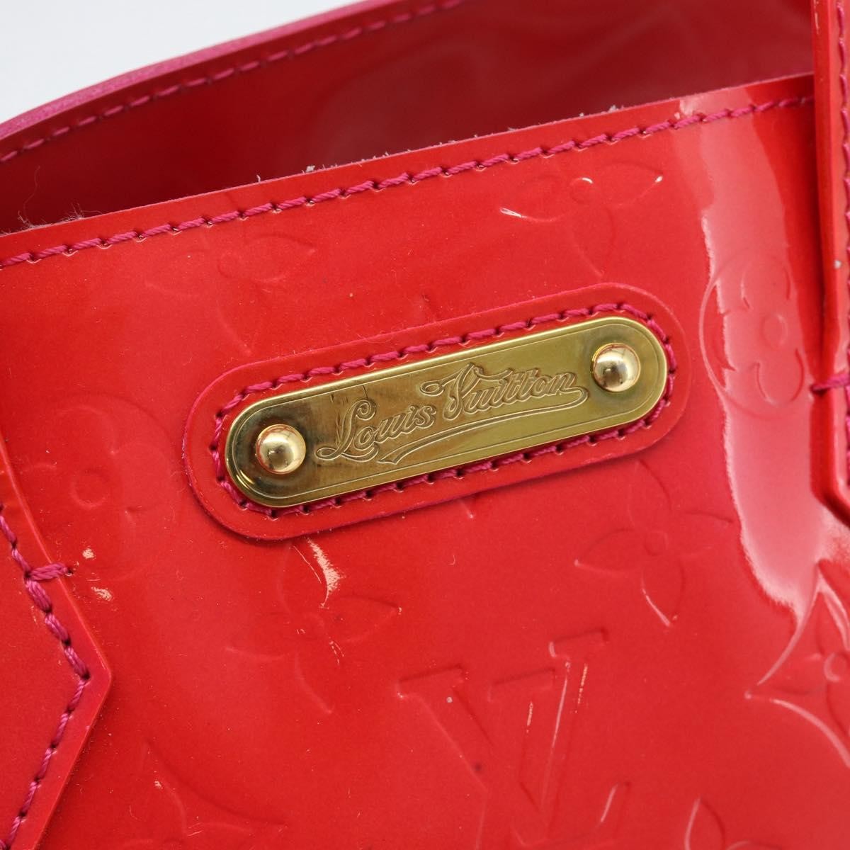 Louis Vuitton Wilshire Monogram Vernis Pink Patent_Leather Handbag (Pre-Owned)