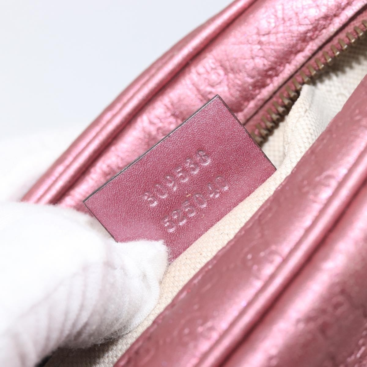 Gucci Sunshine Disco Microguccissima Leather Pink Leather Crossbody Bag Bag (Pre-Owned)