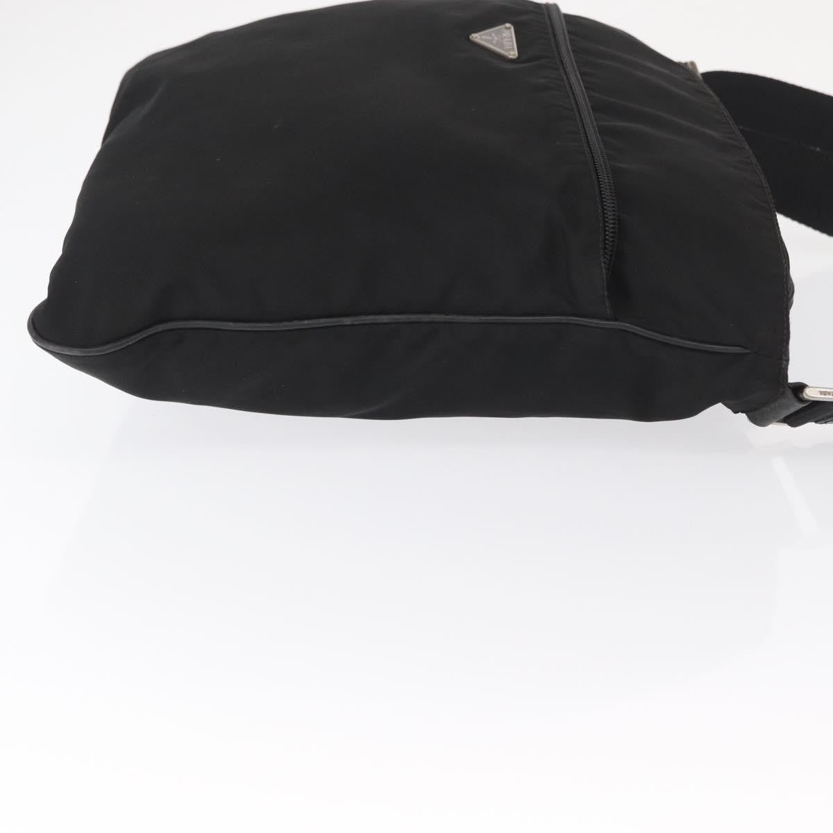 Prada Front Pocket Messenger Tessuto Black Nylon Shoulder Bag Bag (Pre-Owned)