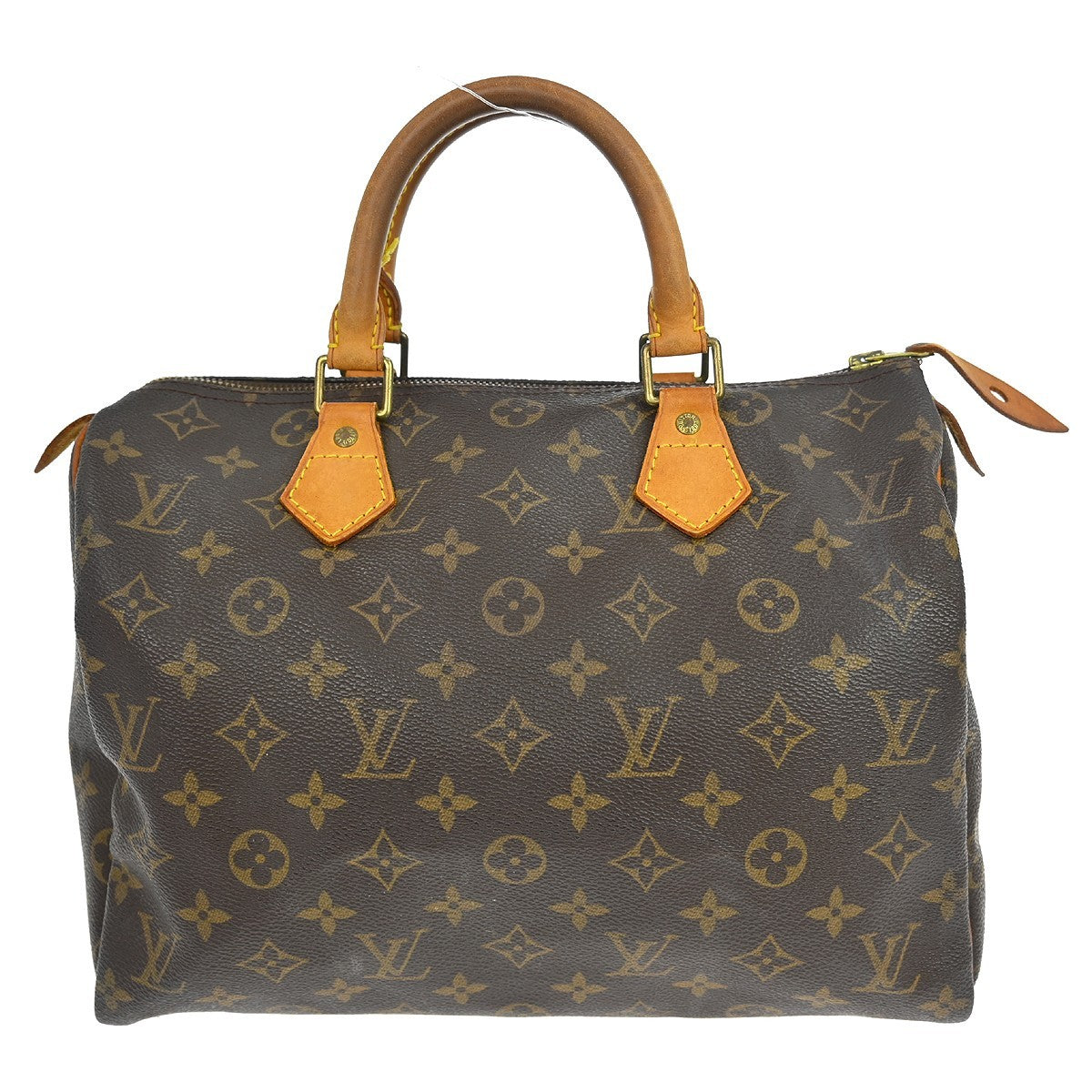 Louis Vuitton Speedy Monogram Brown Canvas Handbag (Pre-Owned)