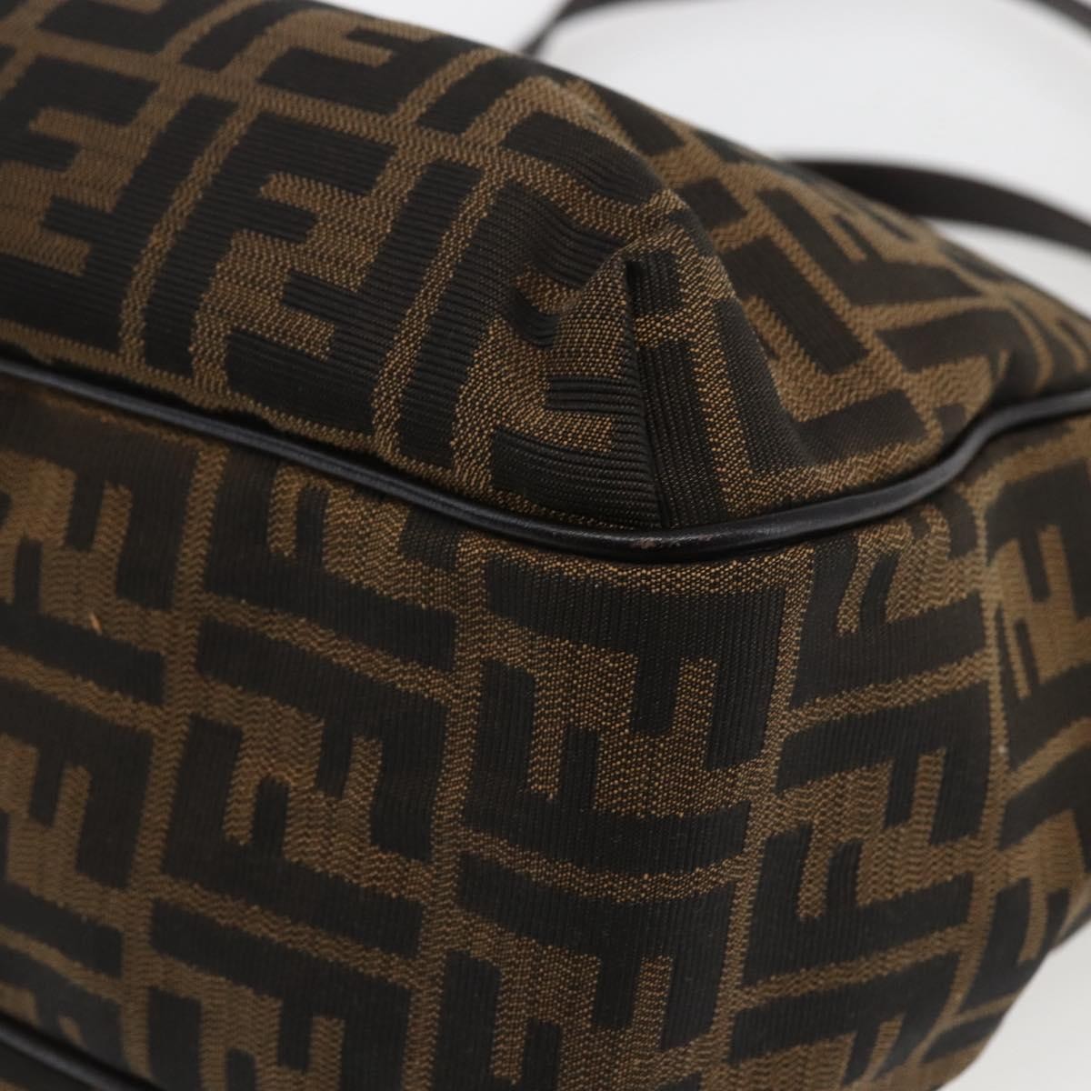 Fendi Chef Zucca Canvas Brown Canvas Tote Bag Bag (Pre-Owned)